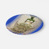 Angel Mannequin Kleid Form Weihnachtsbaum Pappteller (Schrägansicht)