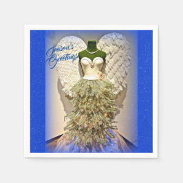 Angel Mannequin Kleid Form Weihnachtsbaum Serviette