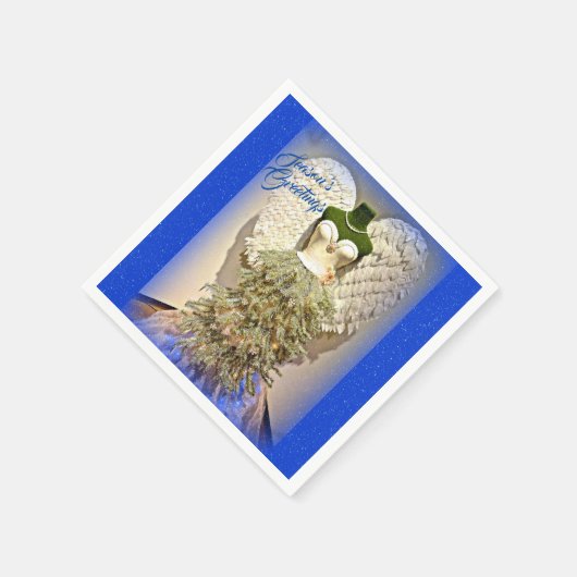 Angel Mannequin Kleid Form Weihnachtsbaum Serviette (Ecke)