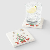 Angel Marble Stone Untersetzer Weihnachten (Seitenansicht)