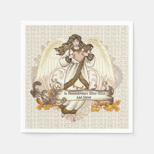 Angel Memorial napkins Serviette (Vorderseite)