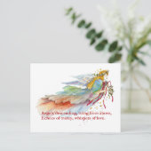 Angel Mercy Liebe Postkarte (Stehend Vorderseite)