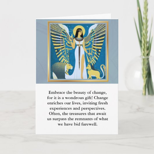 angel message egypt  happy birthday karte (Vorderseite)