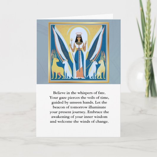 angel message egypt  happy birthday karte (Vorderseite)