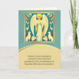 angel message happy birthday karte