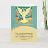 angel message happy birthday karte (Vorderseite)