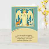 angel message happy birthday karte (Gelbe Blume)