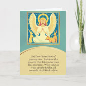 angel message happy birthday karte (Vorderseite)