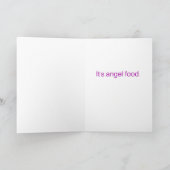 Angel mit Angel Food Cake Karte (Innenseite)
