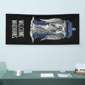 Angel mit Blue Police Box 1 Banner (Messe)