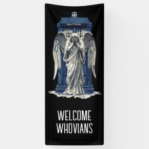 Angel mit Blue Police Box 1 Banner