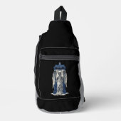 Angel mit Blue Police Box 1 Crossbody Bag (Vorderseite)