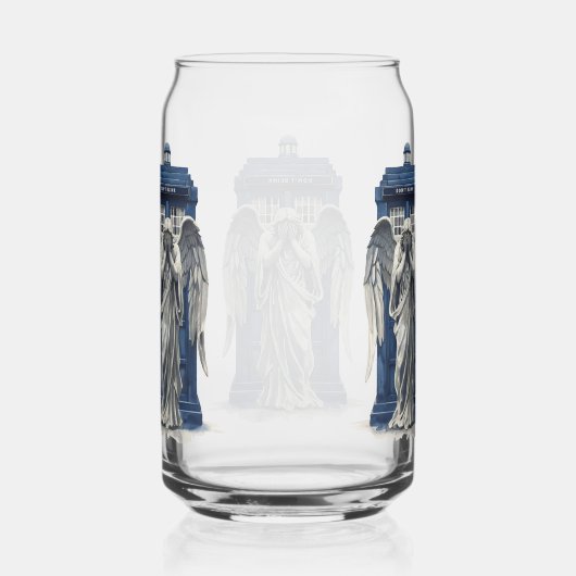 Angel mit Blue Police Box 1 Dosenglas (Rechts)