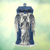 Angel mit Blue Police Box 1 Fensteraufkleber (Blatt 3)