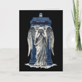 Angel mit Blue Police Box 1 Karte (Vorderseite)