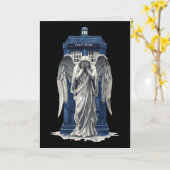 Angel mit Blue Police Box 1 Karte (Gelbe Blume)