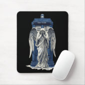 Angel mit Blue Police Box 1 Mousepad (Mit Mouse)