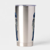 Angel mit Blue Police Box 1 Thermobecher (Links)