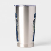 Angel mit Blue Police Box 1 Thermobecher (Rechts)