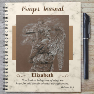 Angel mit Cross-Prayer Journal-Notebook Notizblock