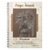 Angel mit Cross-Prayer Journal-Notebook Notizblock (Vorderseite)
