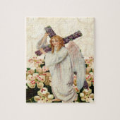 Angel mit einem Kreuz Puzzle (Vertikal)