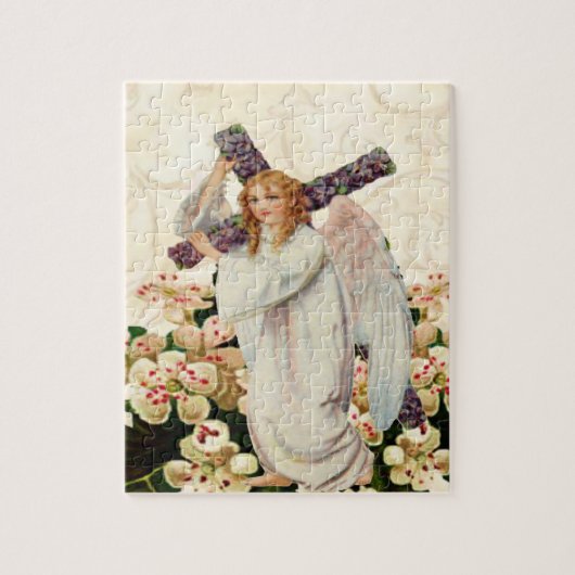 Angel mit einem Kreuz Puzzle (Vertikal)