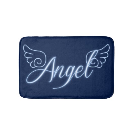 Angel mit Flügeln Badematte (Vorderseite)