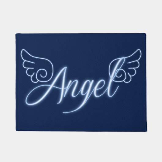 Angel mit Flügeln Fußmatte (Vorderseite)