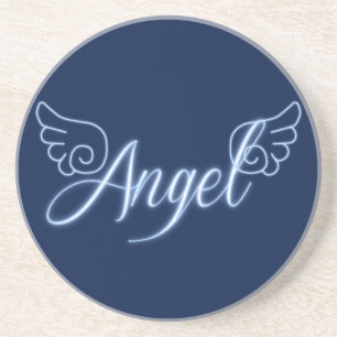 Angel mit Flügeln Getränkeuntersetzer