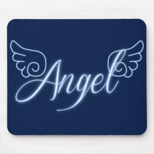 Angel mit Flügeln Mousepad (Vorne)