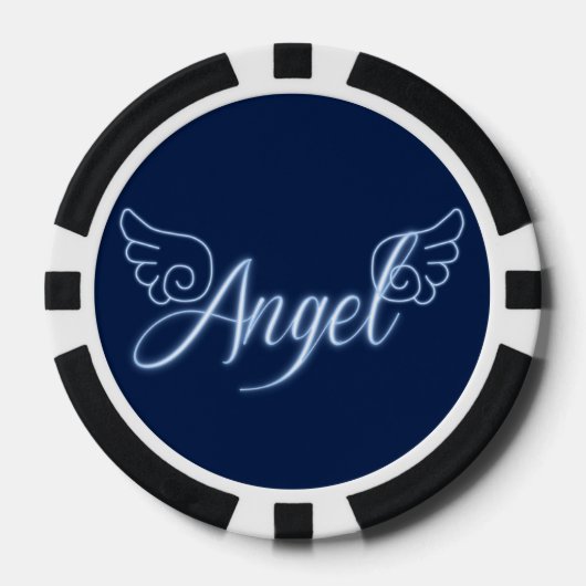 Angel mit Flügeln Pokerchips (Vorderseite)