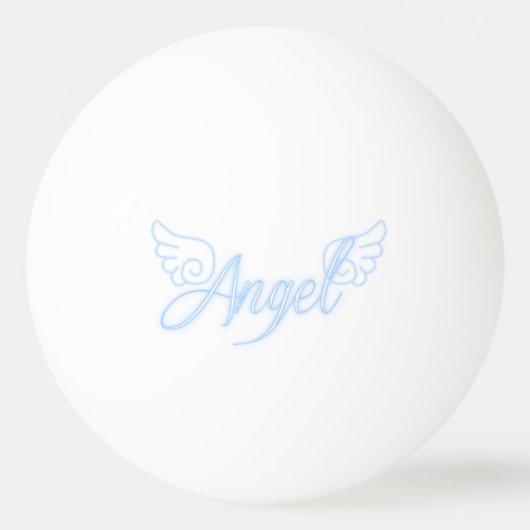 Angel mit Flügeln Tischtennisball (Vorderseite)