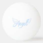 Angel mit Flügeln Tischtennisball (Rückseite)