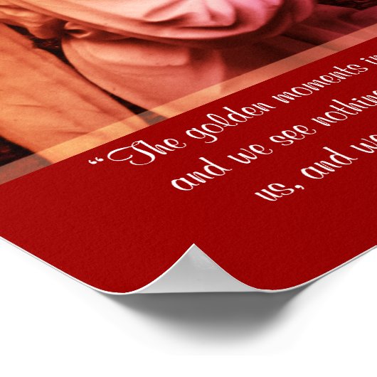 Angel mit George Elliot Zitat-Poster Poster (Ecke)