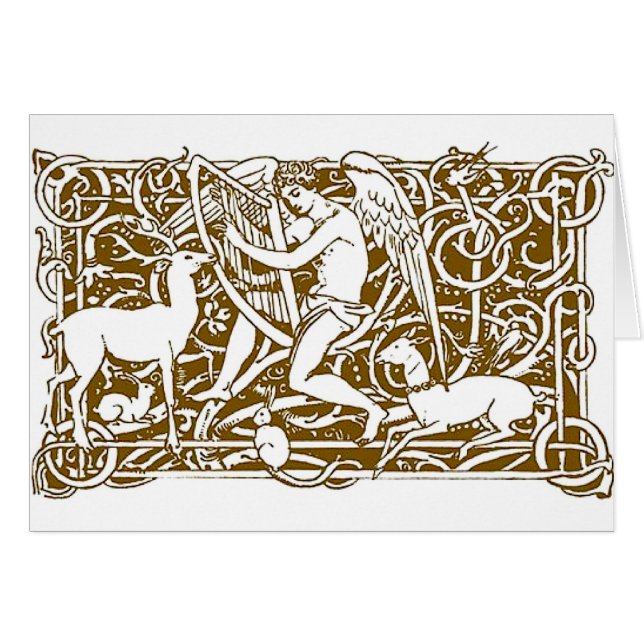 Angel mit Harp (Vorderseite (Horizontal))