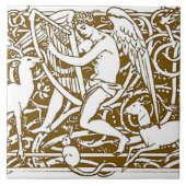 Angel mit Harp Fliese (Vorderseite)