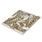 Angel mit Harp Fliese (Seite)