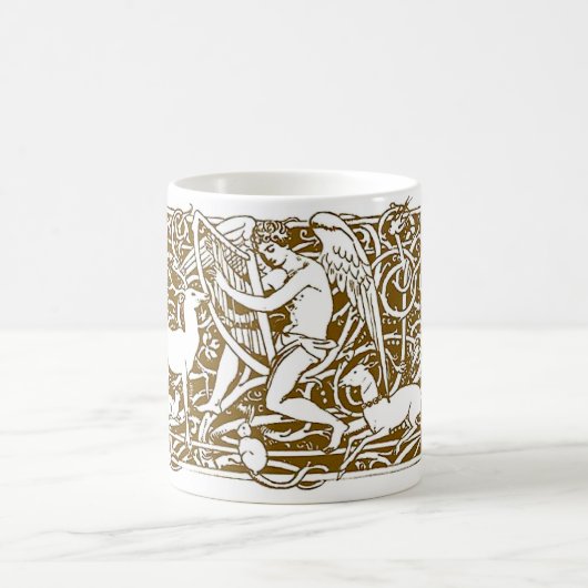 Angel mit Harp Kaffeetasse (Mittel)