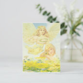 Angel mit Kranz Postkarte (Stehend Vorderseite)