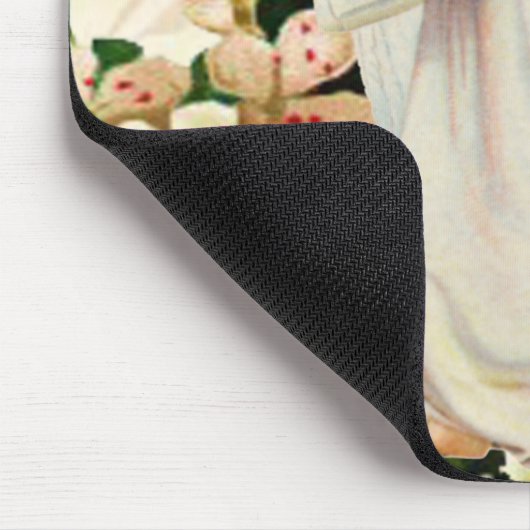 Angel mit Maus-Pad Mousepad (Ecke)