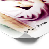 Angel mit Michelangelo Zitat Print Poster (Ecke)