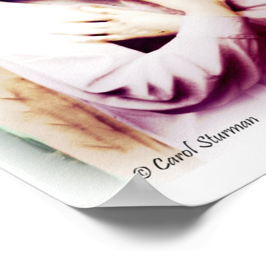 Angel mit Michelangelo Zitat Print Poster (Ecke)