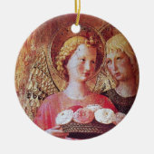 ANGEL MIT ROSE KERAMIK ORNAMENT (Vorne)
