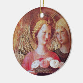 ANGEL MIT ROSE KERAMIK ORNAMENT (Links)
