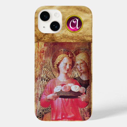 ANGEL MIT ROSE MONOGRAM Case-Mate iPhone HÜLLE (Rückseite)
