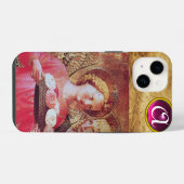ANGEL MIT ROSE MONOGRAM iPhone HÜLLE (Rückseite (Horizontal))
