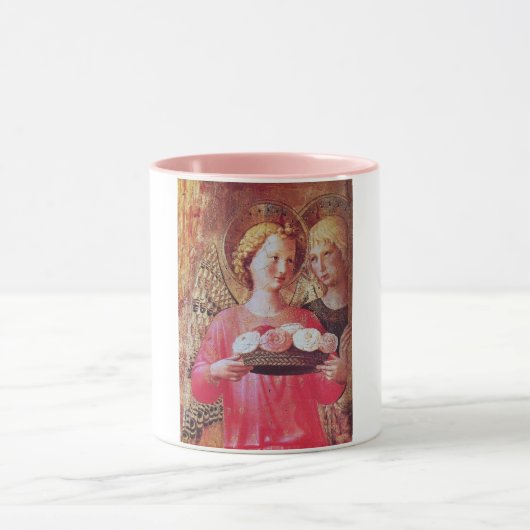 ANGEL MIT ROSE TASSE (Zentrum)