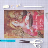 ANGEL MIT ROSE UND ARCHANGEL GABRIEL SEIDENPAPIER (Handwerk)