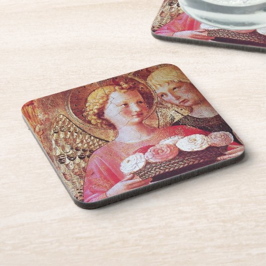 ANGEL MIT ROSE UNTERSETZER (Linke Seite)